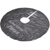 Pariser Landschalkboard Französische Schriften Polyester Weihnachtsbaumdecke (Schrägansicht)