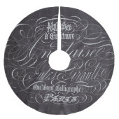 Pariser Landschalkboard Französische Schriften Polyester Weihnachtsbaumdecke (Vorderseite)