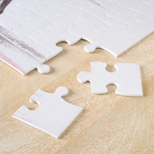 Pariser Liebe mit Roter Schirmhochzeit Puzzle (Seite)