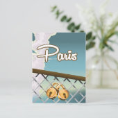 Pariser Liebe Postkarte (Stehend Vorderseite)