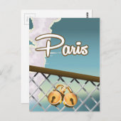 Pariser Liebe Postkarte (Vorne/Hinten)