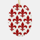 Pariser Lilie Keramik Ornament (Hinten)