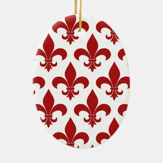 Pariser Lilie Keramik Ornament (Hinten)