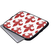 Pariser Lilie Laptopschutzhülle (Vorne Knopf)