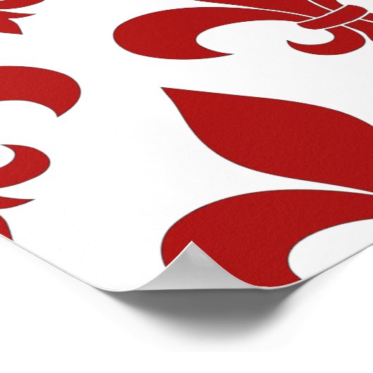 Pariser Lilie Poster (Ecke)