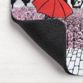 Pariser Mädchen Mousepad (Ecke)