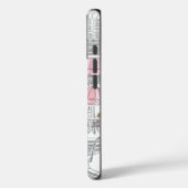Pariser Mädchen – Süßer Eiffelturm & Café-Straße Case-Mate iPhone Hülle (Rückseite / Links)