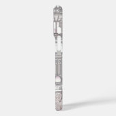 Pariser Mädchen – Süßer Eiffelturm & Café-Straße Case-Mate iPhone Hülle (Rückseite / Links)