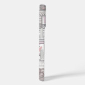 Pariser Mädchen – Süßer Eiffelturm & Café-Straße Case-Mate iPhone Hülle (Rückseite / Rechts)