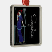 Pariser Mode aus den 20er Jahren Ornament Aus Metall (Rechts)