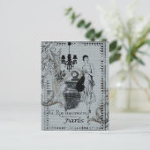 Pariser Mode Postkarte (Stehend Vorderseite)