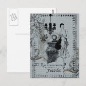 Pariser Mode Postkarte (Vorne/Hinten)