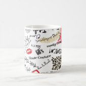 Pariser Mode und Glamour nahtlos Kaffeetasse (Mittel)