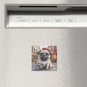 Pariser Mops im Straßenkaffeehaus Magnet (In Situ (Geschirrspüler))