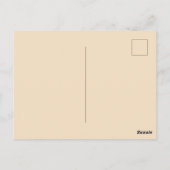 Pariser Morgenkaffee Eleganz Postkarte (Rückseite)