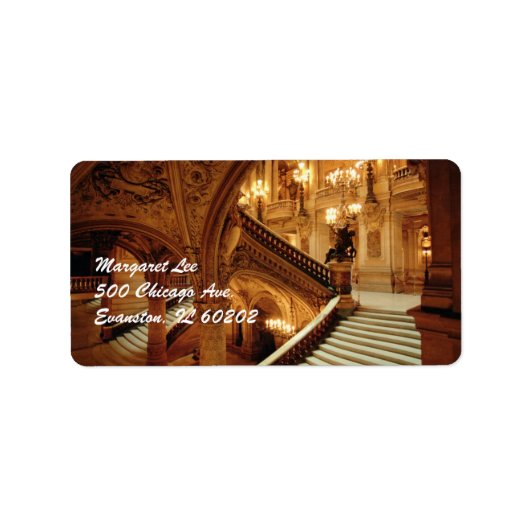 Pariser Museumsmarke Adressaufkleber (Vorne)