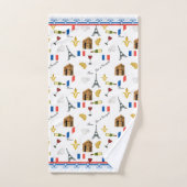 Pariser Muster Badhandtuch Set (Handtuch)