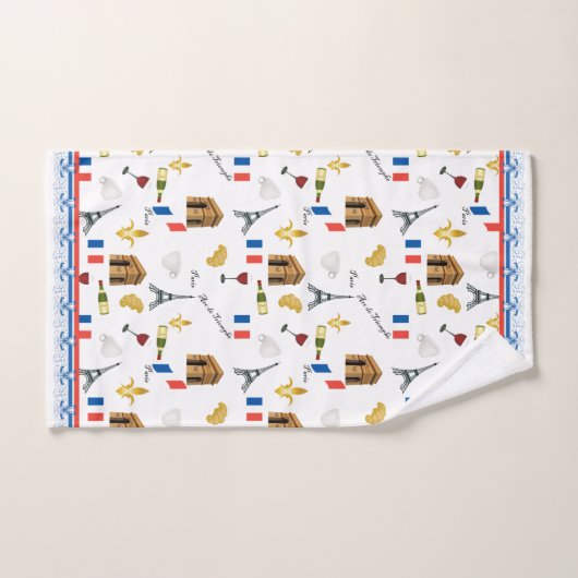 Pariser Muster Badhandtuch Set (Handtuch)