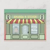 Pariser, niedliches, lustiges Design Save the Date Postkarte (Vorderseite)