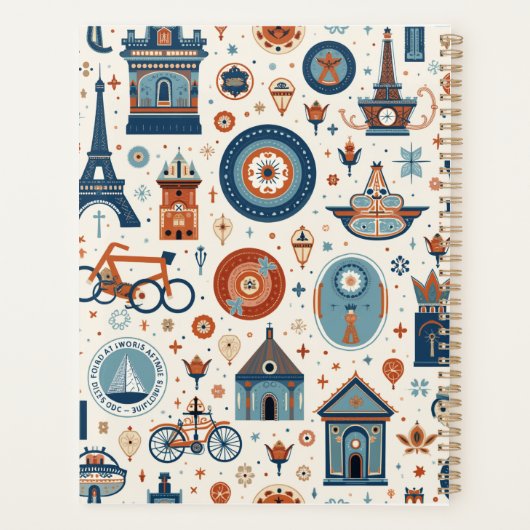 Pariser Notizbuch Planer (Rückseite)