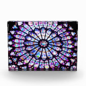 Pariser Notre-Dame-Buntglas - Das Rose-Fenster Fotoblock (Vorderseite)