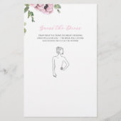 Pariser Oh la la Brautdusche Errate das Kleid (Vorderseite)
