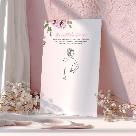 Pariser Oh la la Brautdusche Errate das Kleid