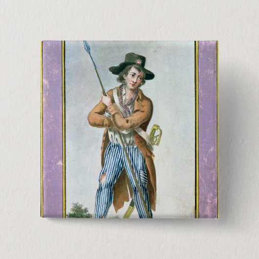 Pariser Ohne-culotte Button (Vorderseite)