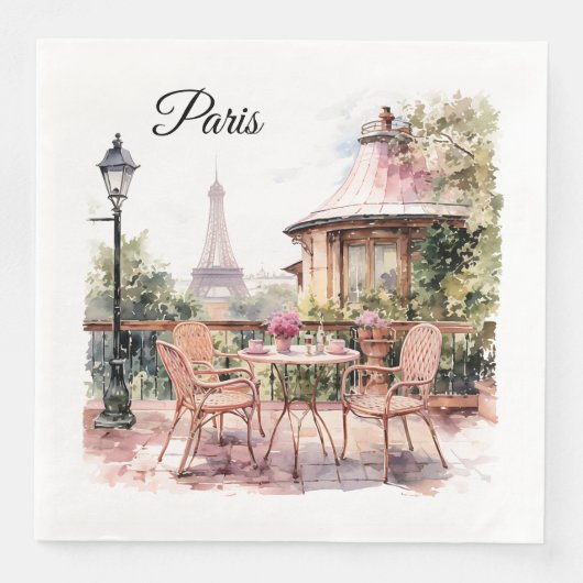 Pariser Papiertücher Serviette (Vorderseite)