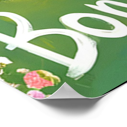 Pariser Park mit dem berühmten Eiffelturm Poster (Ecke)