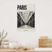 Pariser Passage-Kunstprint Schwarz & Weiß, gedämpf Poster (Küche)