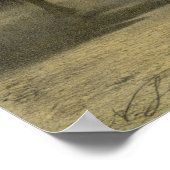 Pariser Pferdemarkt 1855 Poster (Ecke)