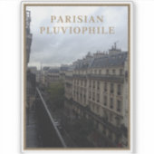 Pariser Pluviophile Aufkleber (Vorderseite)
