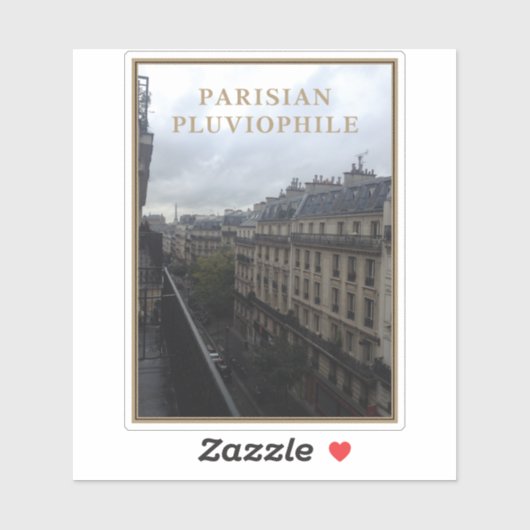 Pariser Pluviophile Aufkleber (Blatt)