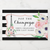 Pariser Pop Der Park der Villa Negroni, Vezia Schaumweinetikett (Einzelnes Label)