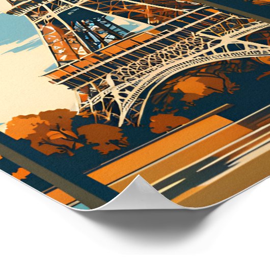 Pariser Poster für Reisende (Ecke)