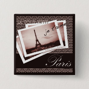 Pariser Postkarten Button