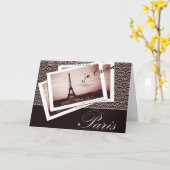 Pariser Postkarten-Gruß-Karten Karte (Gelbe Blume)