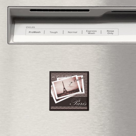 Pariser Postkarten Magnet (In Situ (Geschirrspüler))