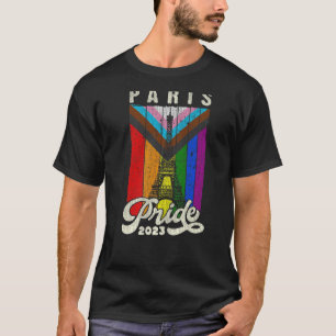 Pariser Pride 2023 - Eiffelturm-Progress-Flagge T-Shirt