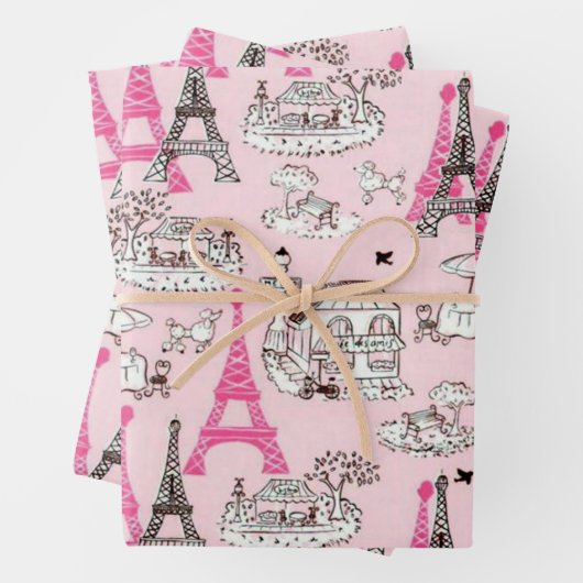 Pariser Promenade Geschenkpapier Set (Beispiel)