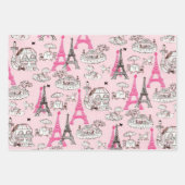 Pariser Promenade Geschenkpapier Set (Vorderseite 3)