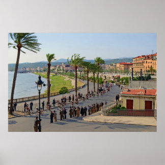 Pariser Radfahrer Nizza im März 19 1933 Poster
