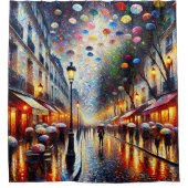 Pariser Rainy Day Elegance Duschvorhang (Vorderseite)