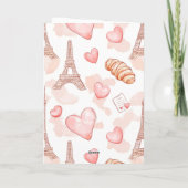 Pariser Romantik Valentinstag Blanko (Rückseite)