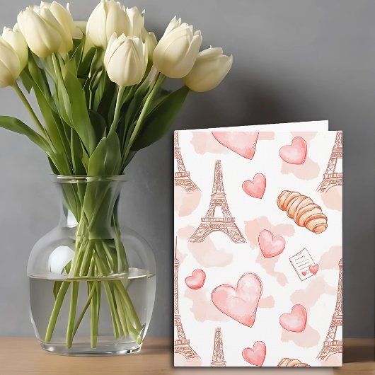 Pariser Romantik Valentinstag Blanko