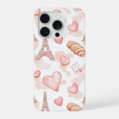 Pariser Romantik Valentinstag iPhone Hülle (Rückseite)