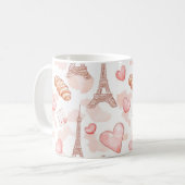Pariser Romantik Valentinstag Kaffeetasse (Vorderseite Links)