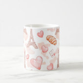 Pariser Romantik Valentinstag Kaffeetasse (Mittel)