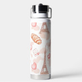 Pariser Romantik Valentinstag Trinkflasche (Hinten)